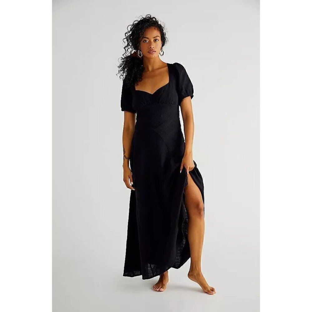 NEW FREE PEOPLE ENDLESS SUMMER CATCH THE LIGHT MIDI DRESS